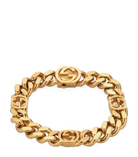 gucci interlocking g chain bracelet|gucci bracelet interlocking g charm.